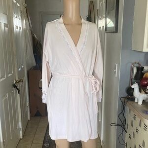 Verbena pink cotton robe